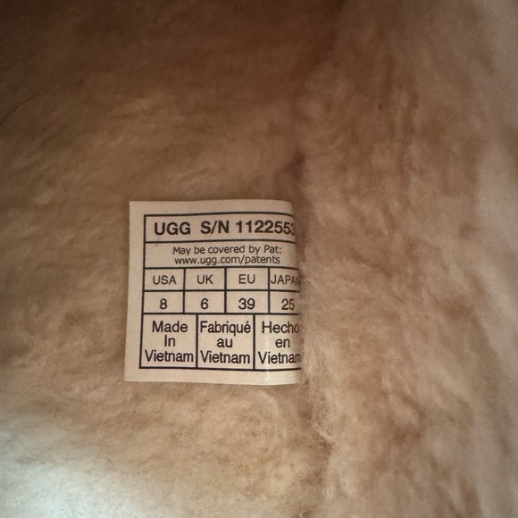 UGG Brown Slip-On Clogs with Red Trim - Picture 6 of 6